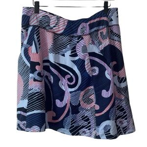 Title Nine A-Line Knee-Length Skirt Pink Blue Casual